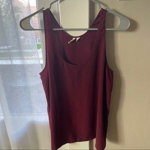 HP 🎉 Frenchi Maroon Scoop Neck Swing Tank